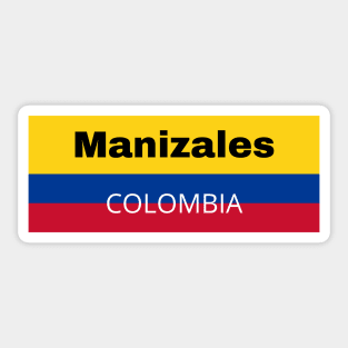 Manizales City in Colombia Flag Sticker